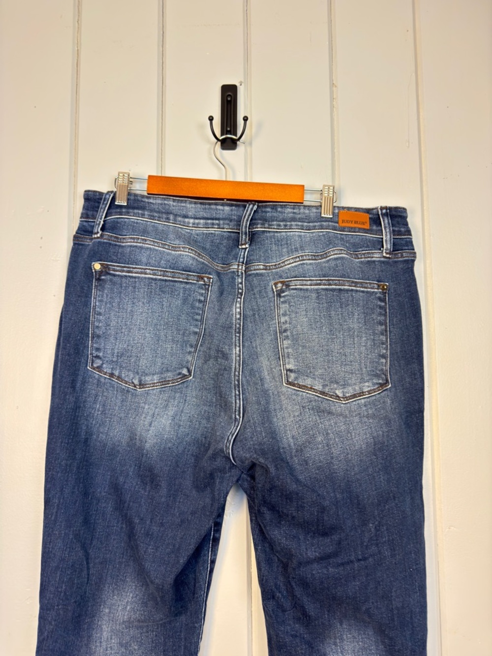 Judy Blue Miles City Mid Rise Slim Fit Dark Blue JB82428 DK-PL Size 18W - Picture 10 of 13